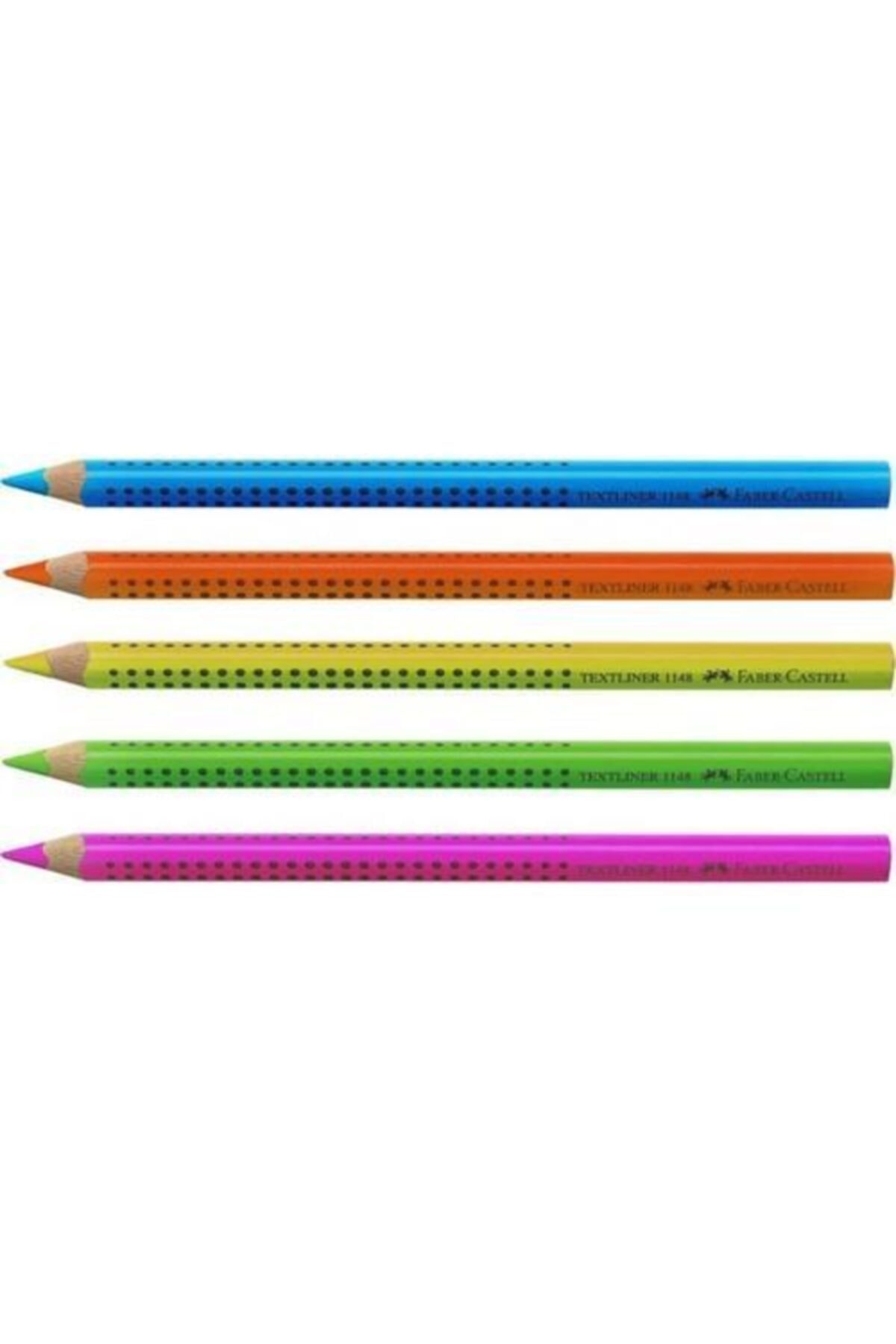 Faber Castell 5 Renk Ahşap Fosforlu İşaretleme Kalemi